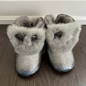 UGG Australia grey metallic infant boot